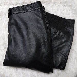 Sexy Biker Wilsons Highwaist Black Leather Pants